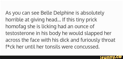 belle delphine giving head